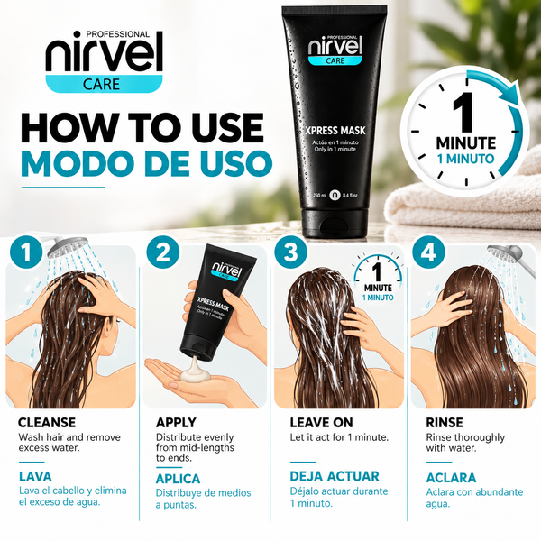 Nirvel Xpress Mask – 1-Minute Hair Mask