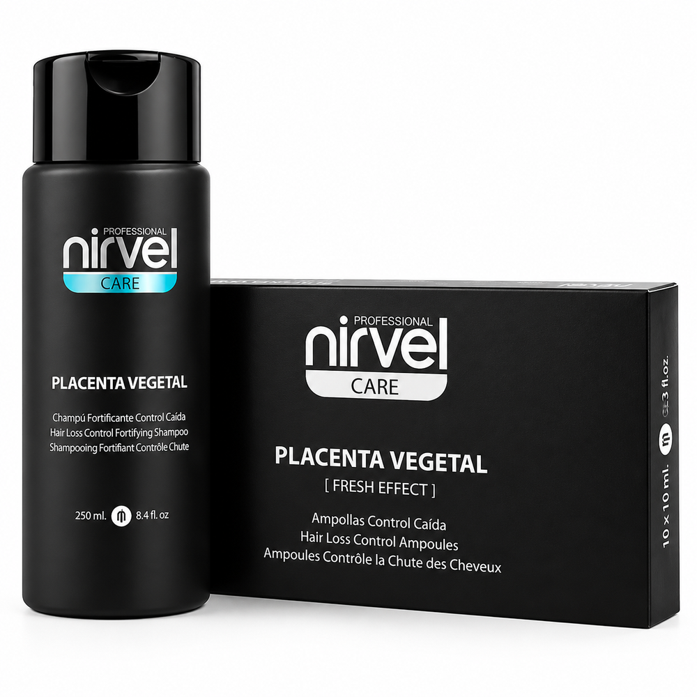 Placenta Vegetal Fresh Effect Set – Strengthening Shampoo & Ampoules Set
