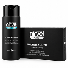 Placenta Vegetal Fresh Effect Set – Strengthening Shampoo & Ampoules Set