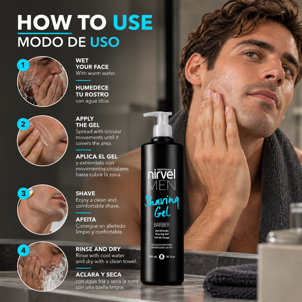 Men Shaving Gel – Clean Shave & Softness, 500 ml